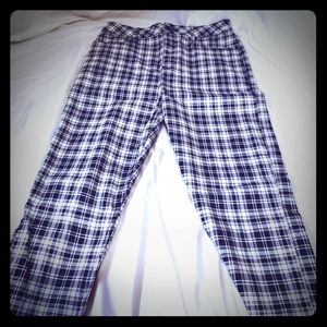 LOWEST SALE! Stretch Plaid Black & White Denim